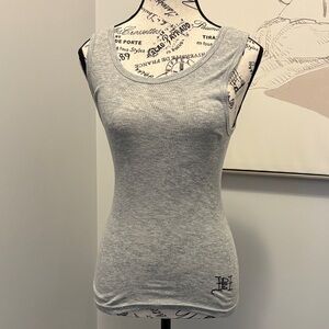 Ed Hardy Ribbed Tank Top - Size Small